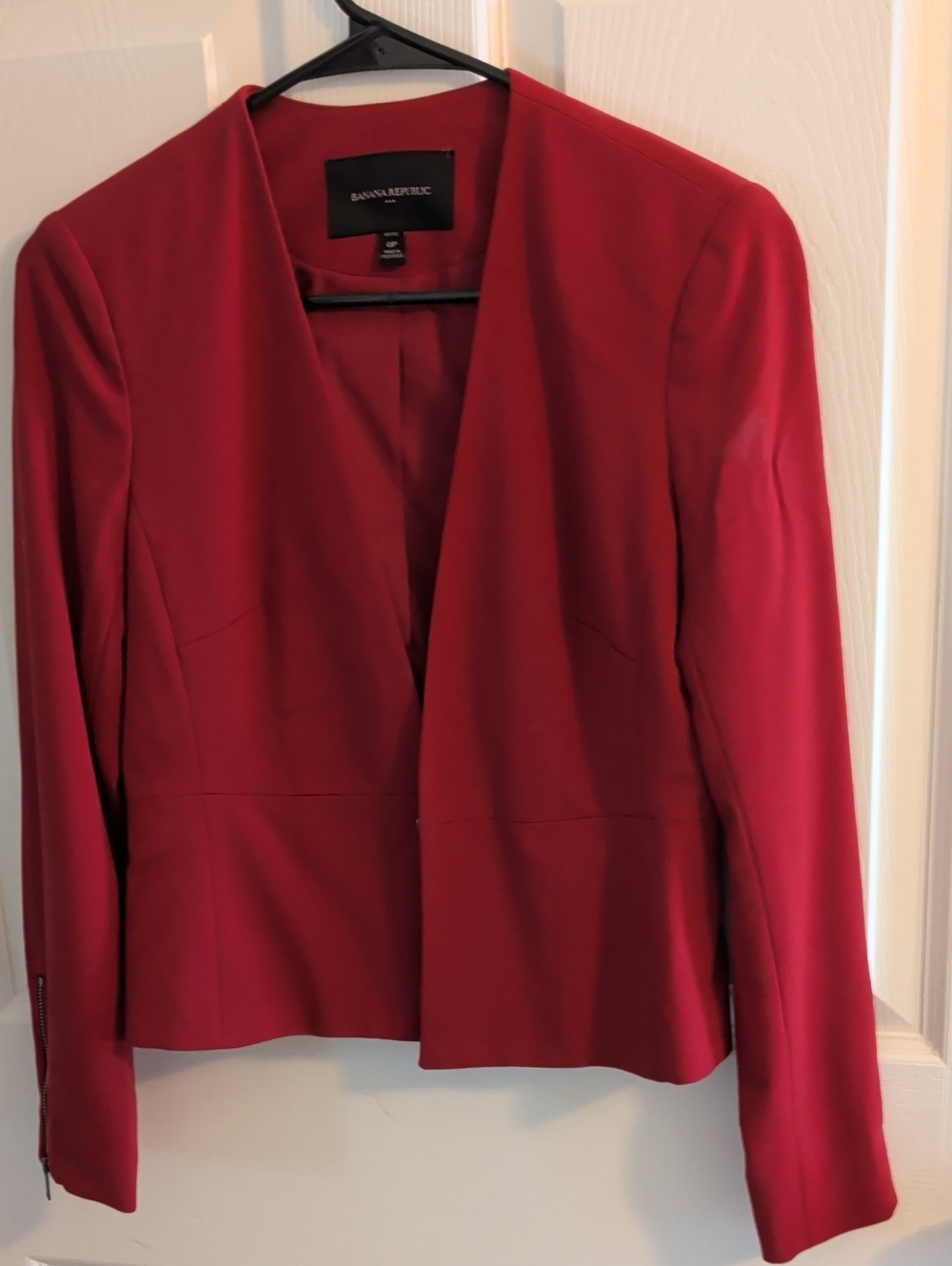 Banana Republic Women's Crimson Open-Front Blazer
